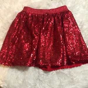 Beautiful red sequin skirt